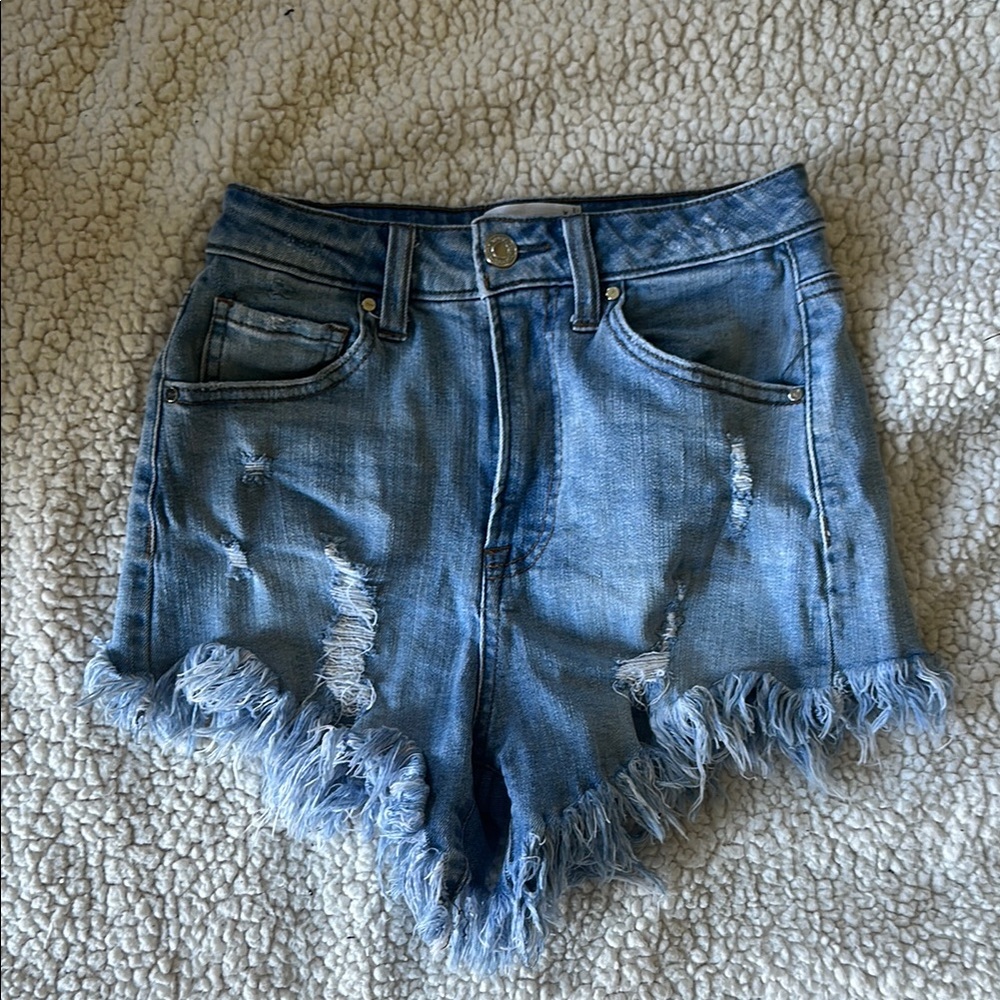 Women's Distressed Denim Shorts